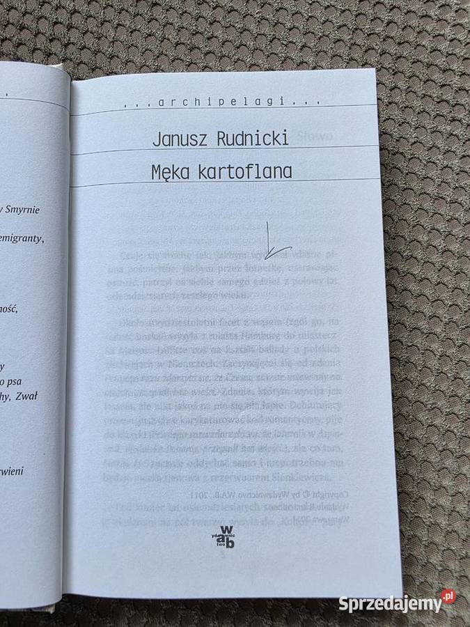 Janusz Rudnicki Męka kartoflana ISBN 9788374148979 Kraków