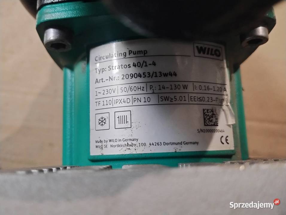 Wilo Stratos 4014 Bezdławnicowa pompa obiegowa Wągrowiec
