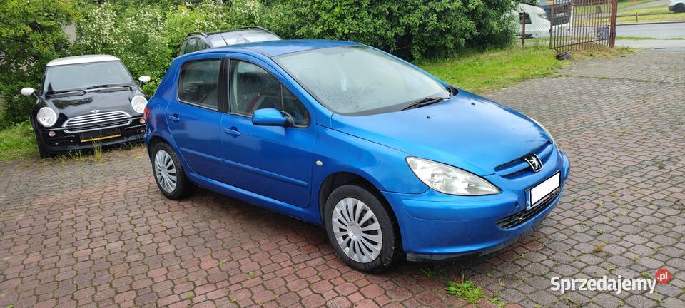 Peugeot 307 20 benzyna 2002r skóry klima zamiana MP3 sprzedam