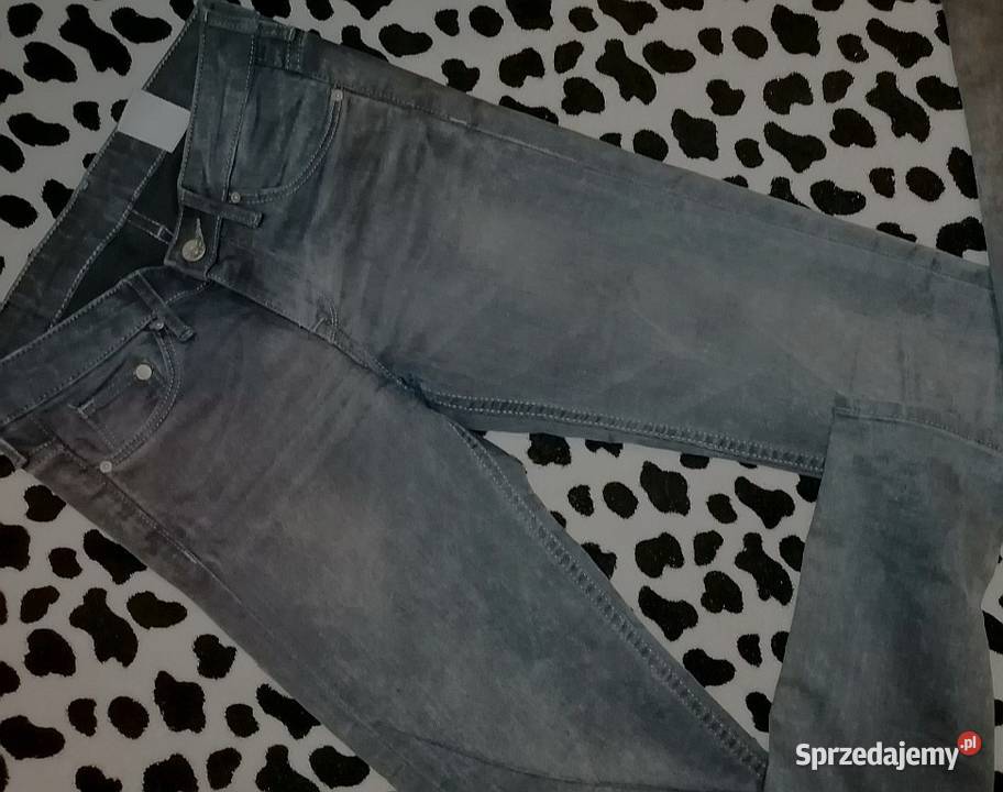 Nowe HM szare Spodnie Dżinsy Rurki Skinny Jeans Leszno
