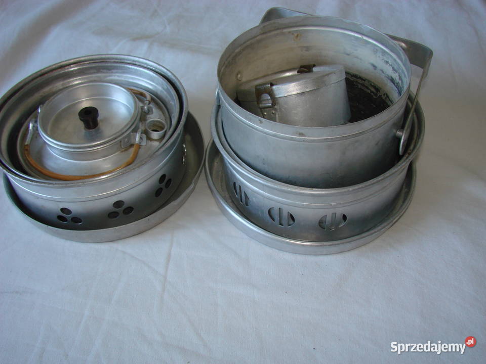 aluminiowe naczynia turystyczne PRL Pruszcz Gdański