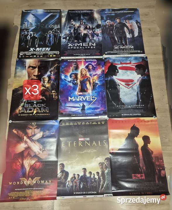 Plakaty kinowe Marvel DC 59 sztuk Koszalin