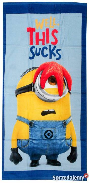 Bawełniany ręcznik kąpielowy plażowy MINIONKI Katowice