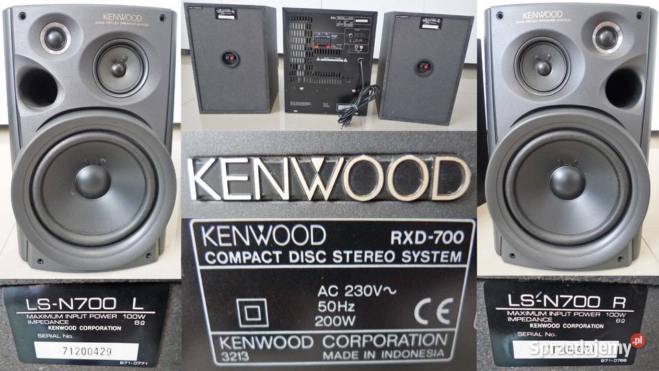 Kenwood RXD700 wieża HIFI kolumny 3way 400W Bass