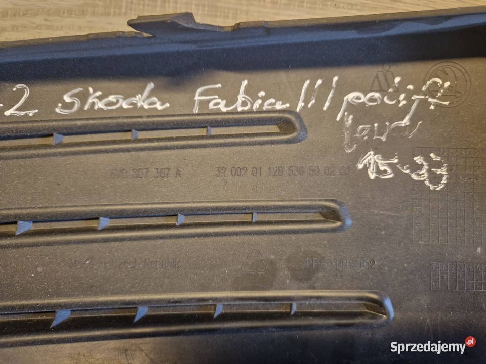 Kratka zderzaka Skoda Fabia III polift 1523