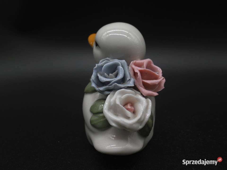 Figurka kaczki ozdobiona kwiatami Raszków sprzedam