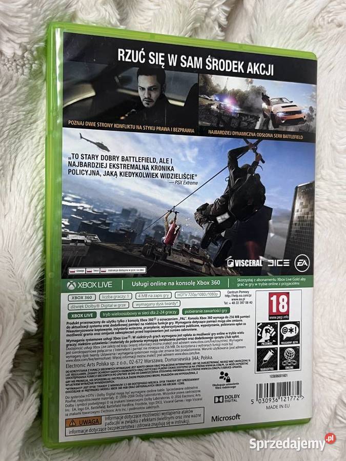 Battlefield Hardline na Xbox 360 śląskie Zabrze sprzedam