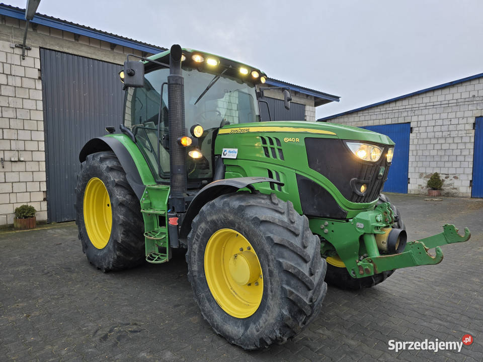 Ciągnik JOHN DEERE 6140R 4x4 2013 r TUZ przedni warmińsko-mazurskie