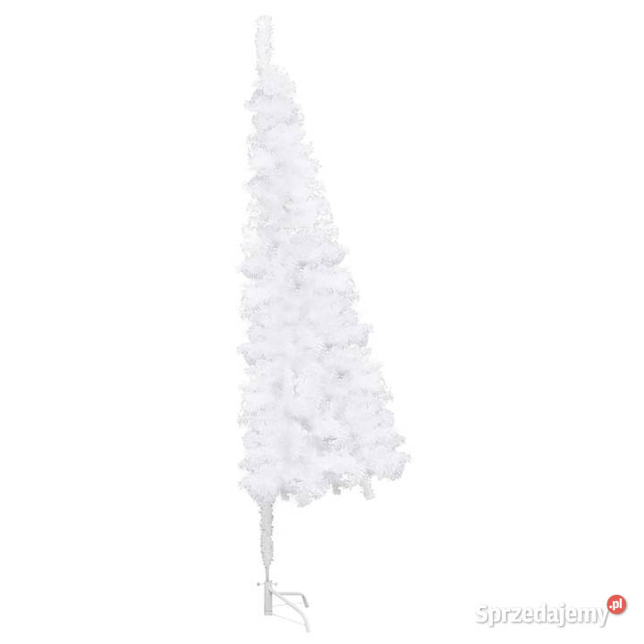 Sztuczna choinka narożna biała 240 PVC WM329171 Warszawa