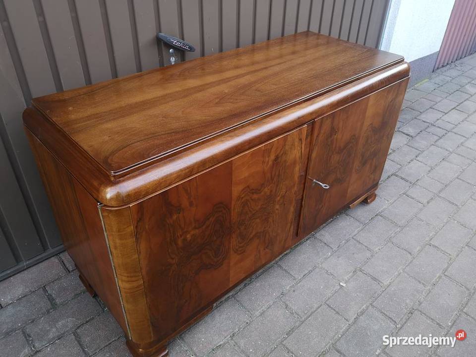 Komoda Niska ARTDECO Orzech RTV 110 Stara Antyk Swarzędz