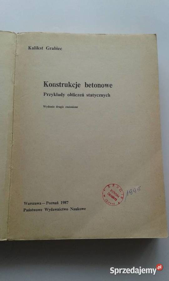 Konstrukcje betonowePrzykłady obliczeń miękka Gdynia
