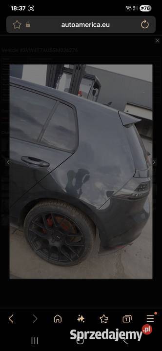 VW Golf 7 VII GTI 2016 Lampy tylne komplet Busko-Zdrój