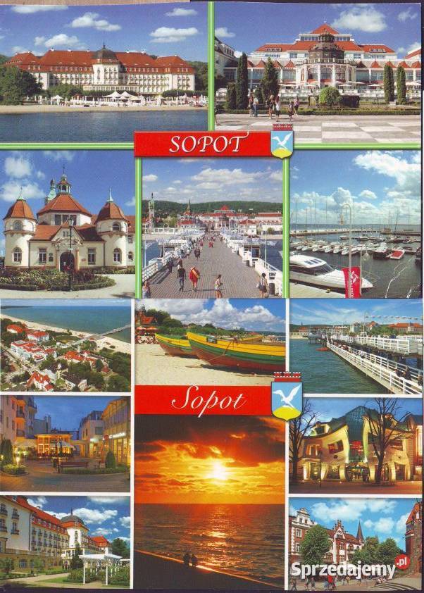 Kart Poczt Sopot widoki 2 śląskie Gliwice sprzedam