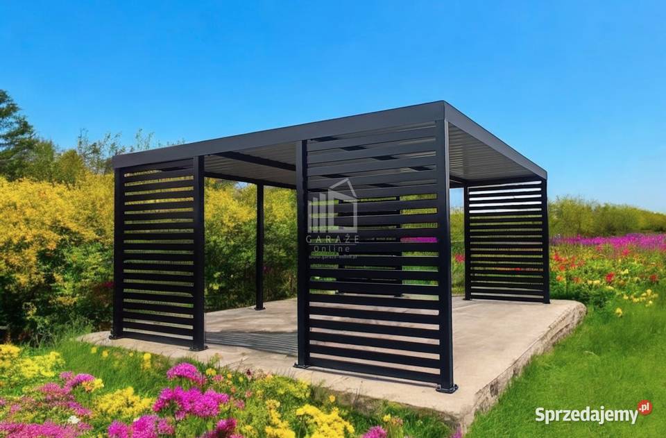 CarPort PREMIUM Wiata samochodowa 5x5 Antracyt Zamość