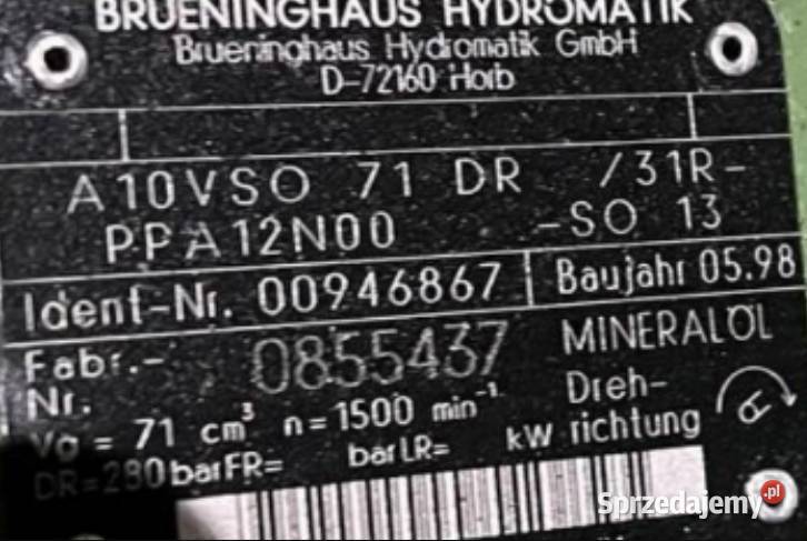 Brueninghaus A10VSO 71 DR 31RPPA12N00 00946867 wielkopolskie Poznań