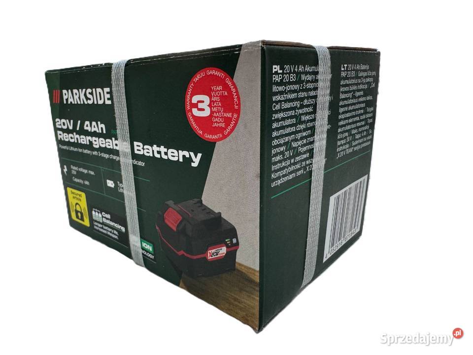 Akumulator Parkside PAP 20 B3 20V 4Ah Elbląg