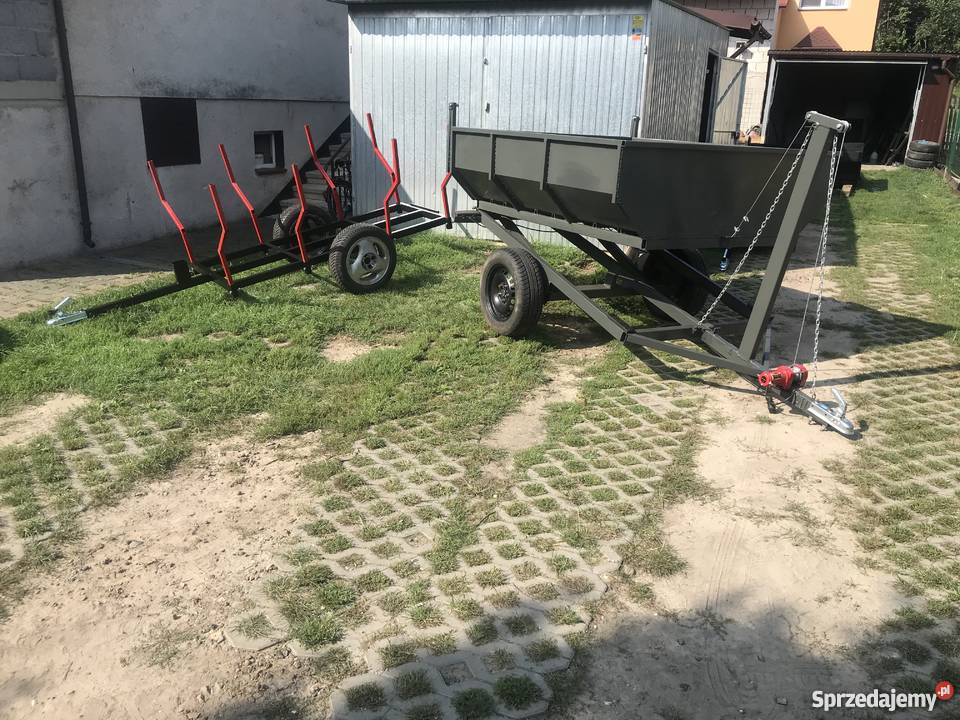Przyczepka kiprowana na zborze materiały sypki Kraków