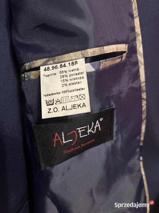 Garnitur męski Aljeka granatowy 188 Sochaczew