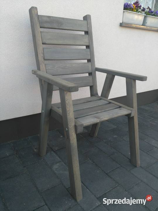 Krzesło ogrodowe drewniane krzesło drewniane na drewno Kalety