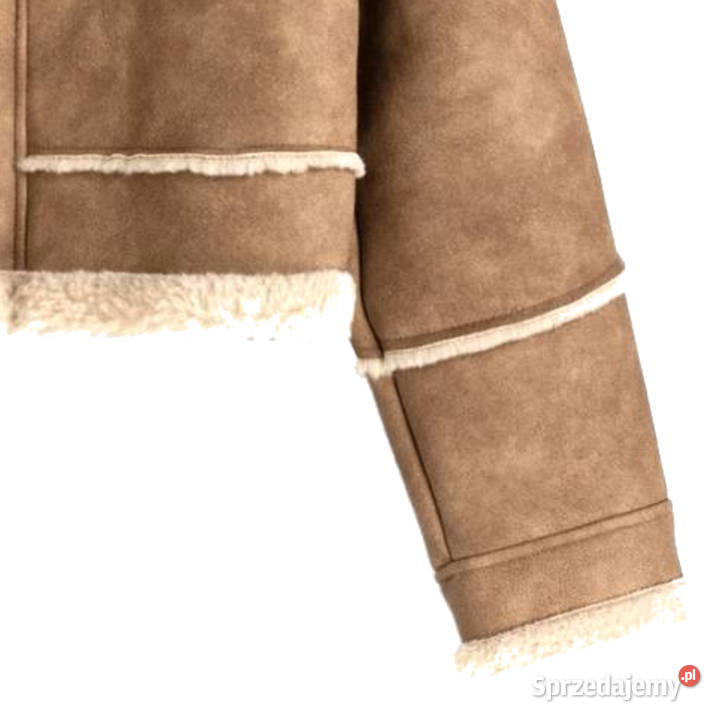 Bershka piękna krótka dwuwarstwowa kurtka biker Zimowa  Warszawa