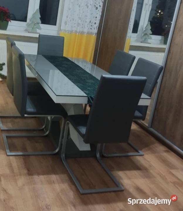 Stół plus 6 krzeseł 76cm Dom i Ogród