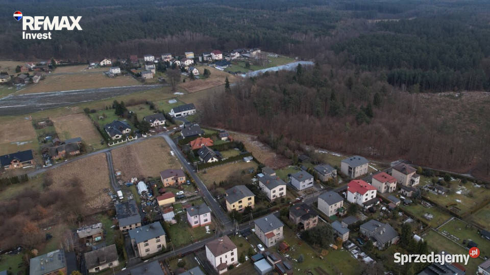 Działka budowlana lesie Kobiór 117 ar