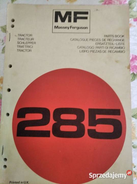 Katalog części MF 285 oryginał 1977 Lublin