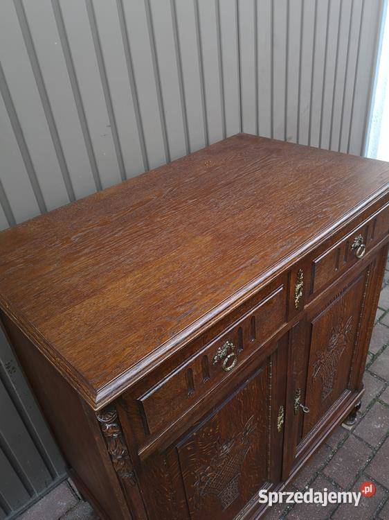 Komoda Pomocnik Szafka Dębowa Zgrabna Stara