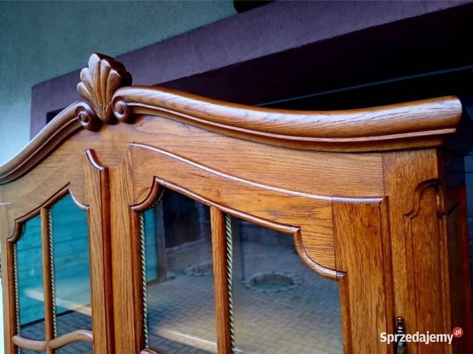 Witryna Ludwikowska Biblioteczka Komoda Stylowa Kamienna Góra