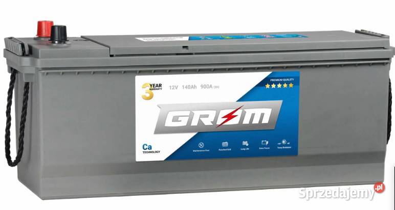888x666x735 Akumulator GROM Premium 140Ah 900A ciężarowe