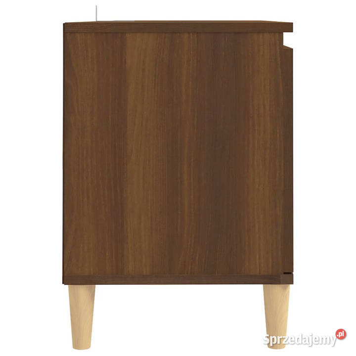 Szafka TV drewniane nóżki brązowy dąb 1035x35x50