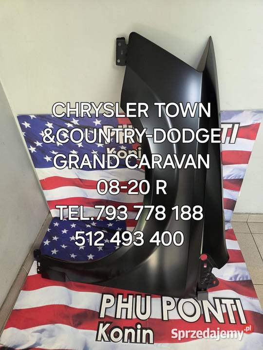 LEWY NOWY BŁOTNIK CHRYSLER TOWN COUNTRYDODGE Kawnice