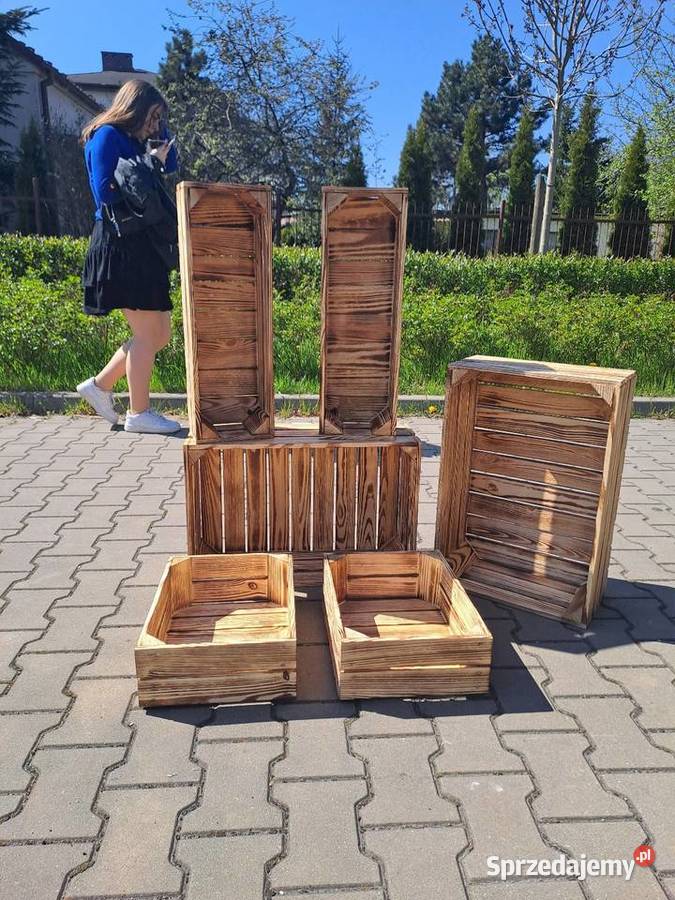 Skrzynka drewniana 10 tzw doniczka 6020135 Rawa Mazowiecka sprzedam