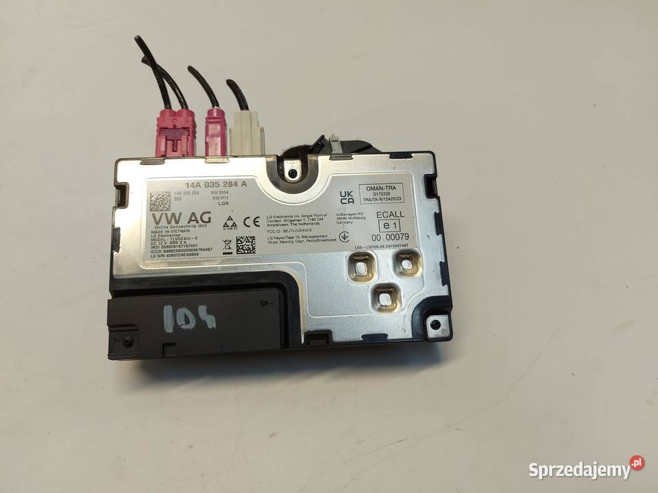 VW ID4 11A 2024r SUV 5D MODUŁ STEROWNIK ONLINE osobowe sprzedam