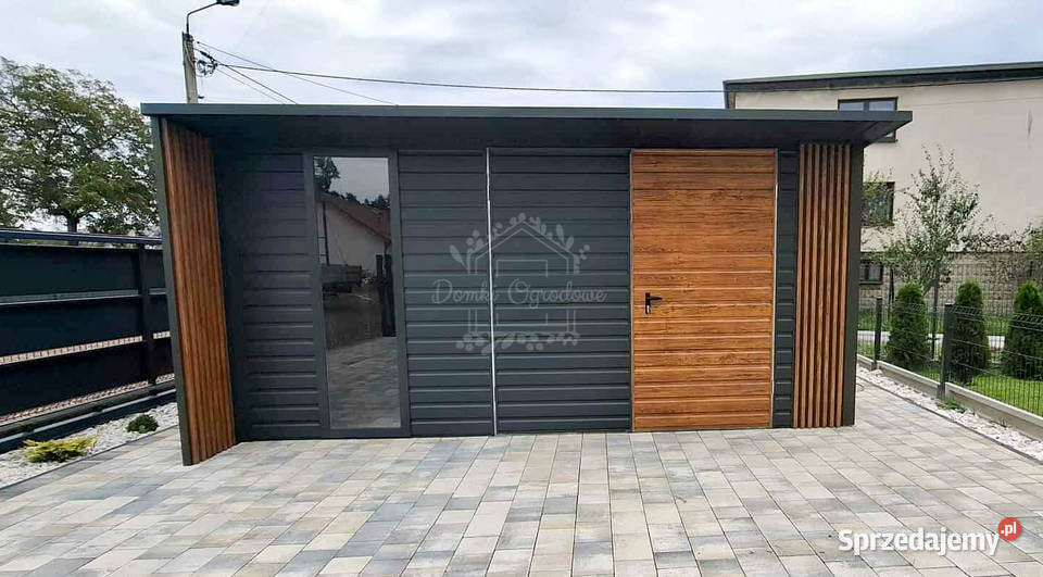 Schowek Domek ogrodowy 5x4m brama dwuskrzydłowa łódzkie Łęczyca