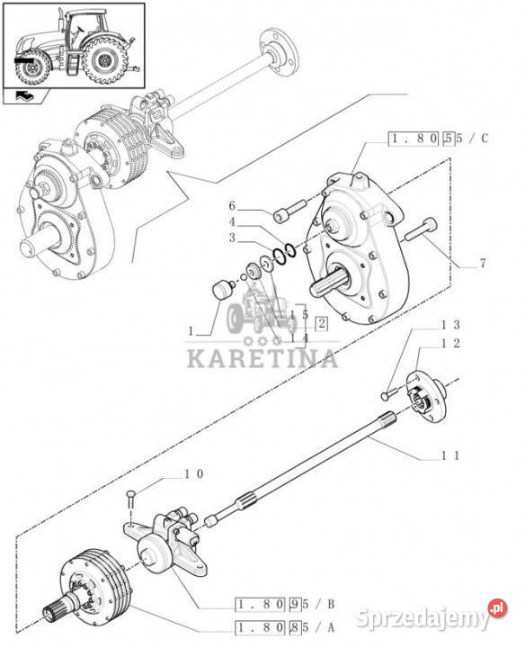 Holland T6010 Sprzęgło wom 87731123 Jastrzębniki