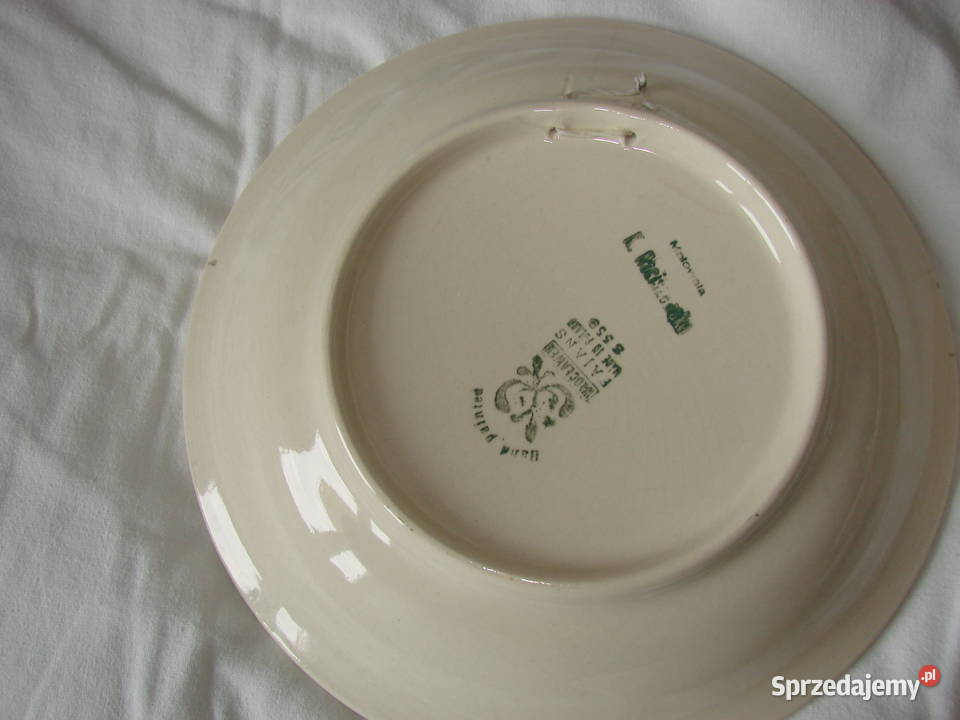 Włocławek fajansowy talerz PRL pomorskie Pruszcz Gdański