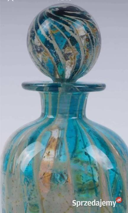 Szklana karafka w cudownych kolorach projektu łódzkie sprzedam