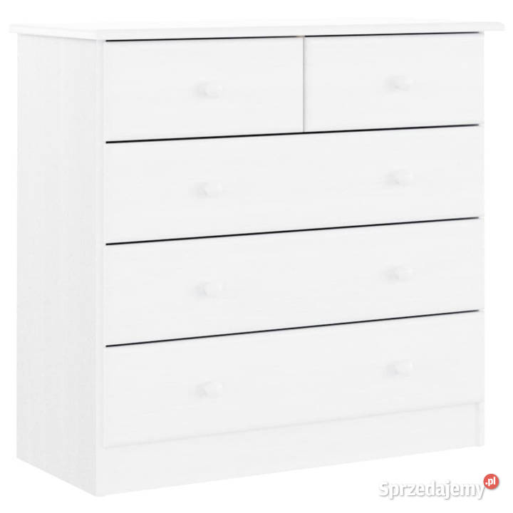 Komoda ALTA biała 77x35x73 drewno sosnowe mazowieckie Warszawa sprzedam