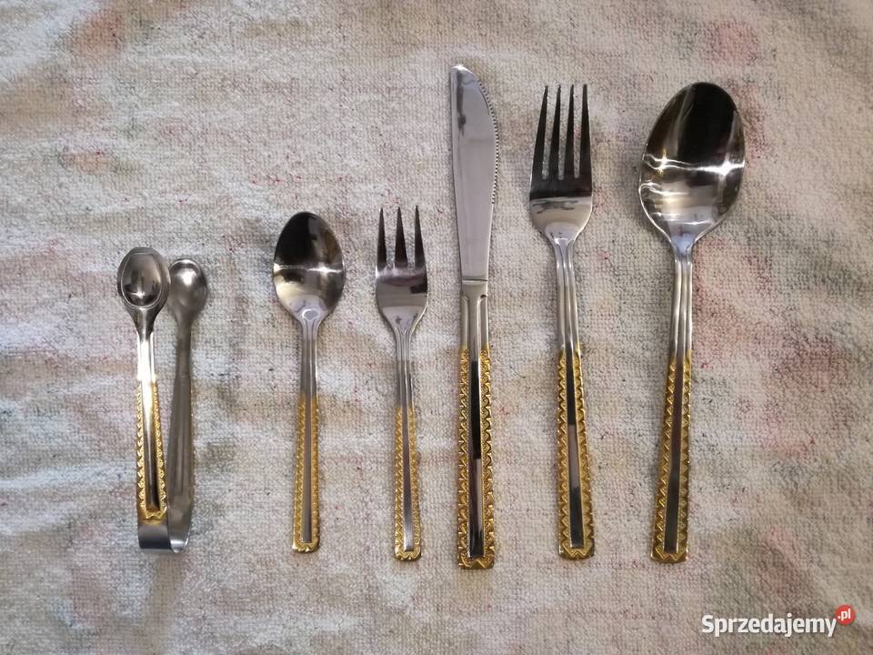 ZŁOCONE SZTUĆCE SOLINGHOFF W WALIZCE Kraków