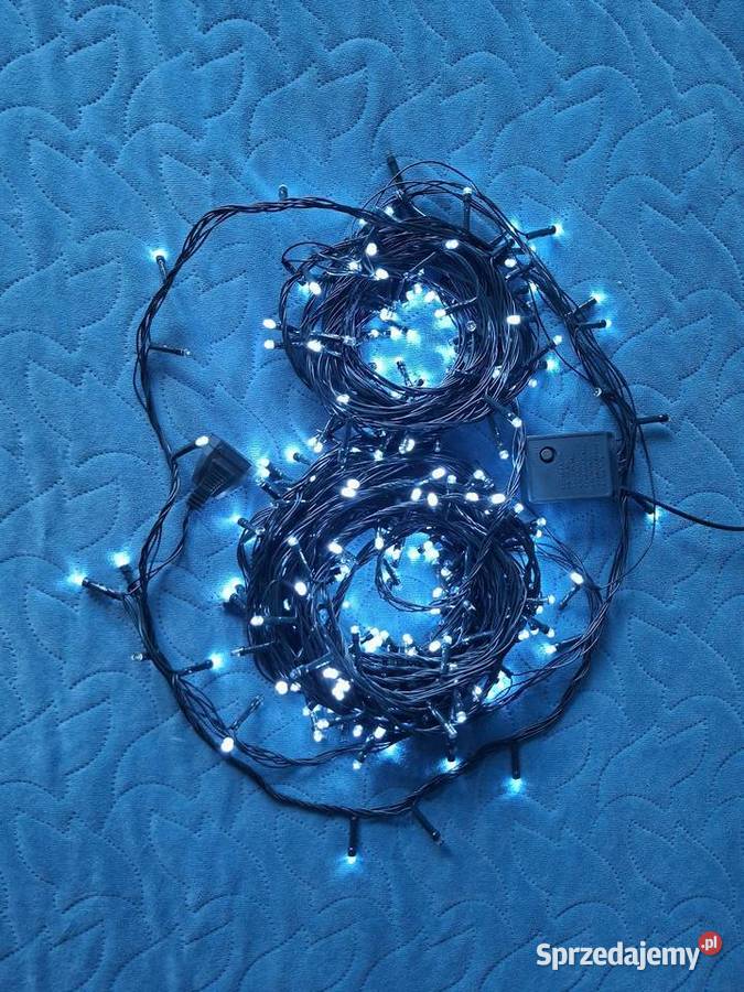 Lampki choinkowe 300 LED kolor biały zimny mazowieckie