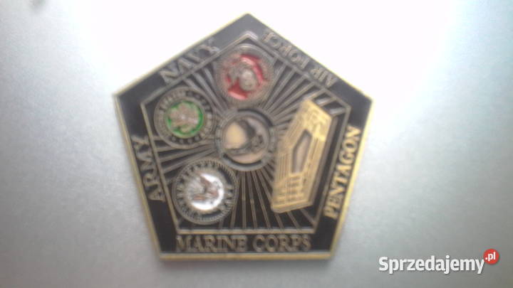 Moneta z napisem MARINE CORPS NAVY PENTAGON ARMY śląskie Wodzisław Śląski sprzedam
