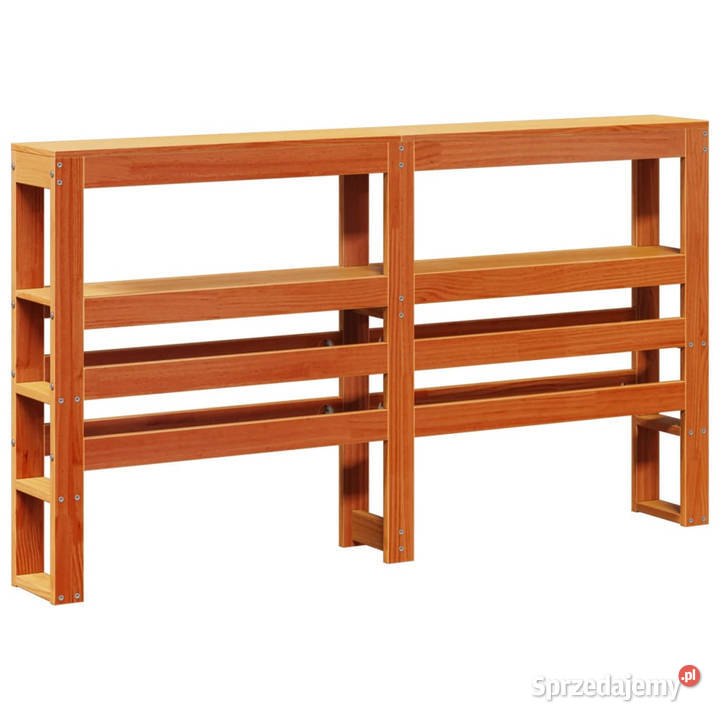Rama łóżka z wezgłowiem woskowy brąz sosnowa 82cm mazowieckie sprzedam
