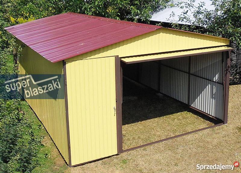 Garaż blaszany 4x6 8017 wzmocnione garaże 24m2 Radom