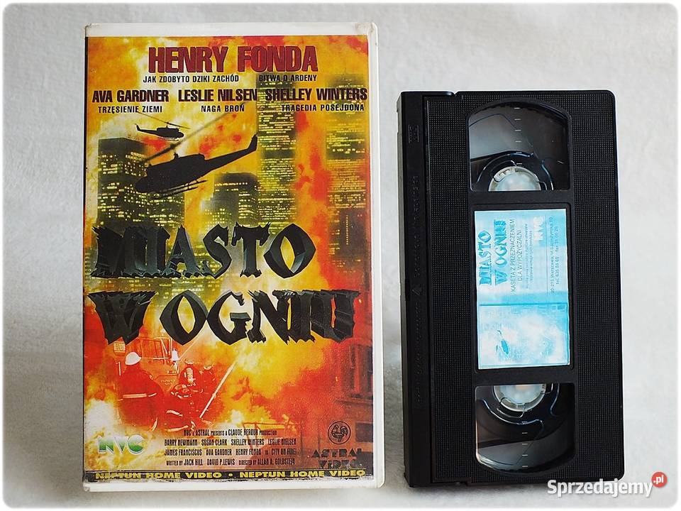 Kaseta VHS Miasto w Ogniu Henry Fonda Film na lektor lubuskie Żary