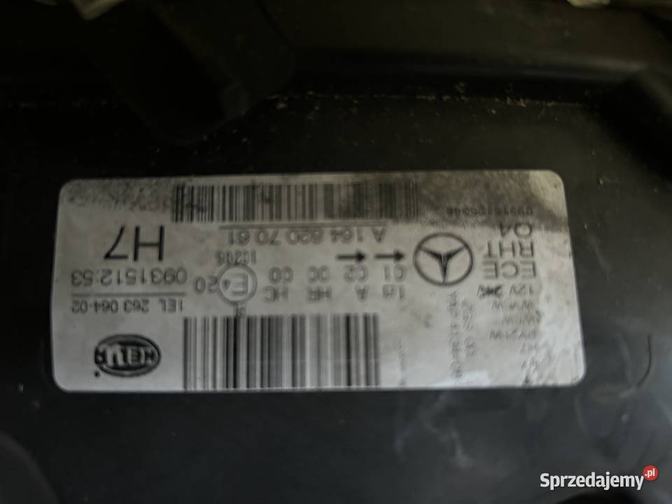 Sprzedam reflektory Mercedesa ML 350 lubelskie Biłgoraj