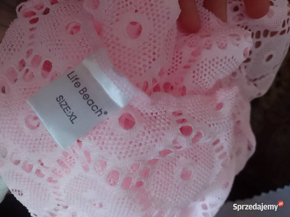 42XL Life BeachDługa różowa ażurowa narzutka małopolskie Kraków