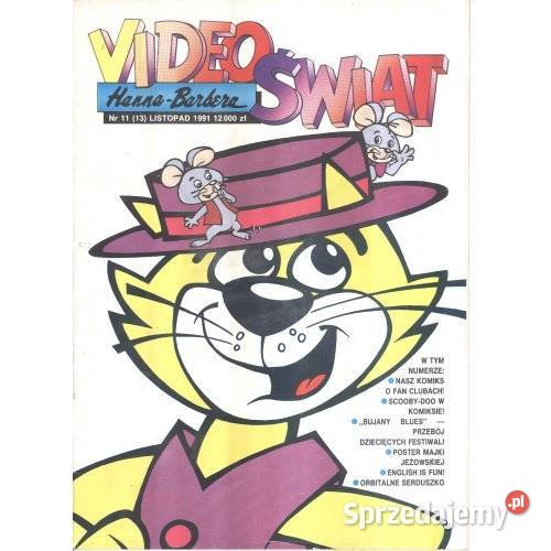 Video Świat HannaBarbera 11 13 listopad 1991 Top Antykwariat