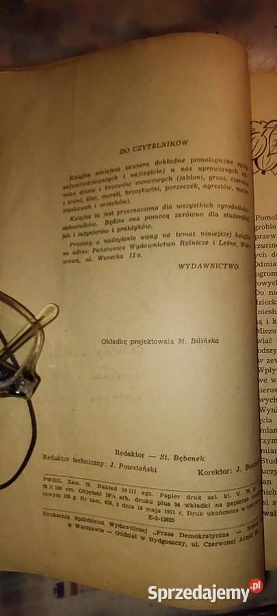 Pomologia Polska 1952 Antykwariat podkarpackie
