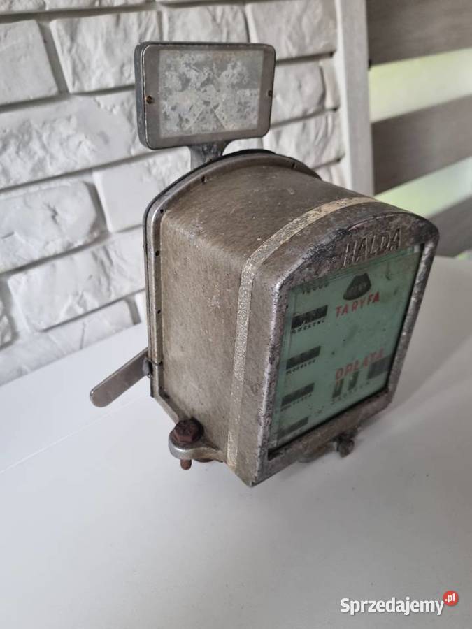 Zabytkowy taksometr HALDA oryginał vintage Solnica